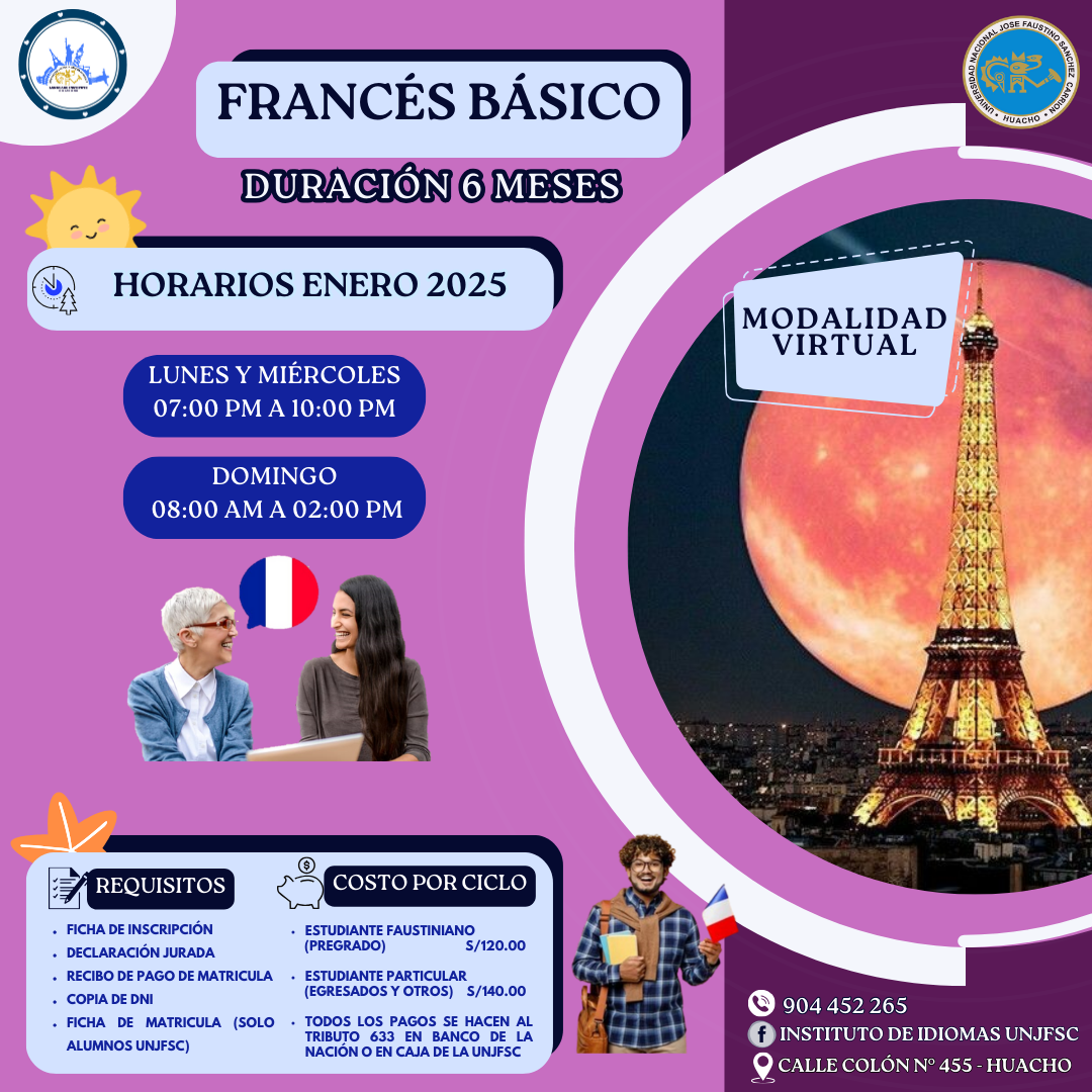 Horario virtual de Frances