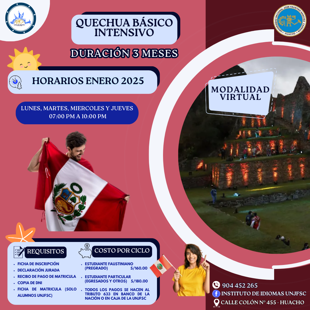 Horario virtual de Quechua