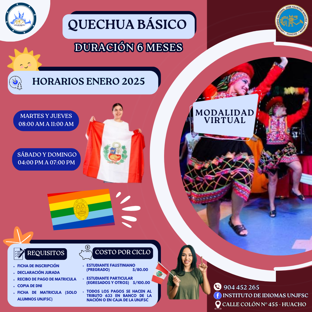 Horario virtual de Quechua